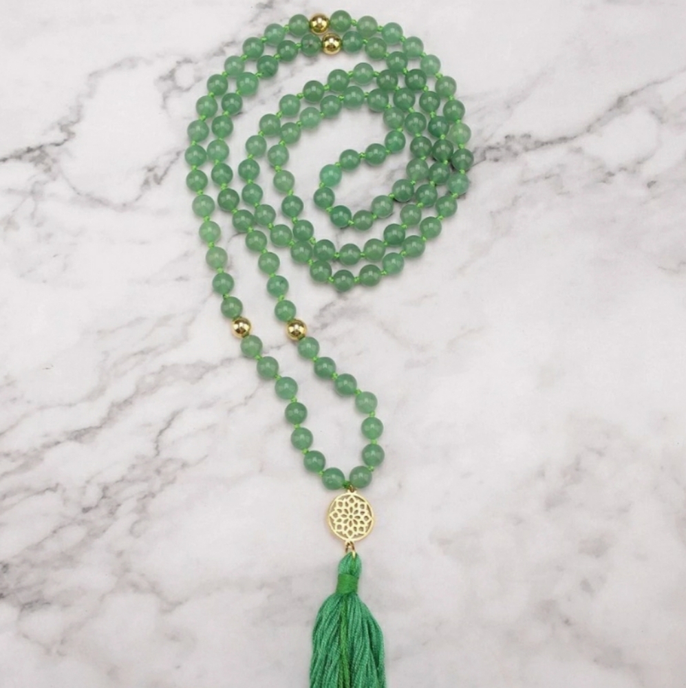 Green Aventurine Prosperity Mala